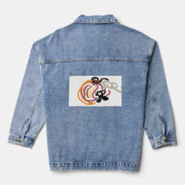 Chaqueta Vaquera Atardecer de calabaza Otoño lindo