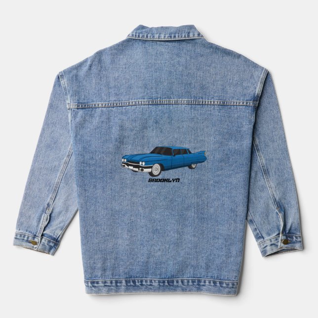 Chaqueta Vaquera Auto clásico Guay blue 1959 (Reverso )