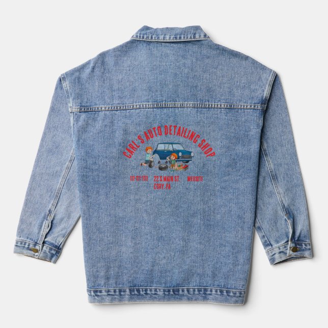 Chaqueta Vaquera Auto-Detailing Denim Jean Jacket (Reverso )