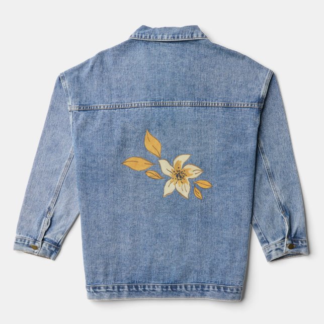 Chaqueta Vaquera Autumn flower (Reverso )