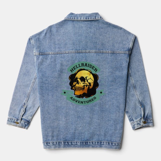 Chaqueta Vaquera Aventura Gilded Skull Hellraiser (Reverso )