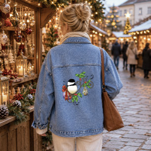 Chaqueta Vaquera Azul Festivo Carbonero Navideño Vintage