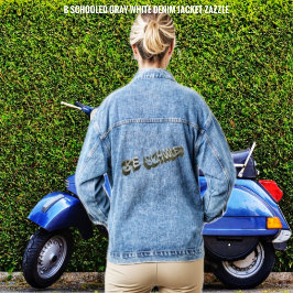 Chaqueta Vaquera B Gris-blanco escolar