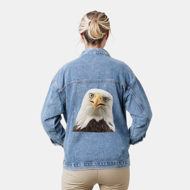 Chaqueta Vaquera Bald Eagle Funny Face Bella Artes Photography (Modelo)