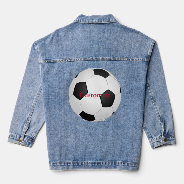 Chaqueta Vaquera Balón de fútbol Thunder_Cove (Reverso )