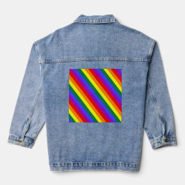 Chaqueta Vaquera Bandas de colores del Orgullo LGBT