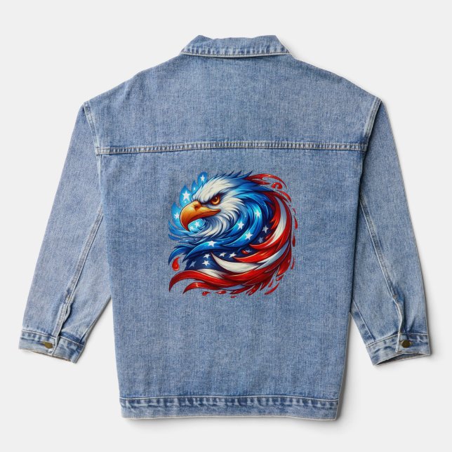 Chaqueta Vaquera Bandera americana Eagle Royal Luxury (Reverso )