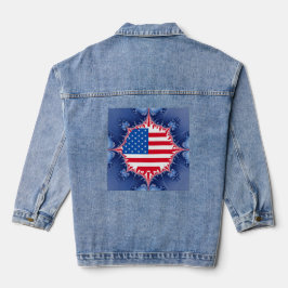 Chaqueta Vaquera Bandera Americana Mandelbrot