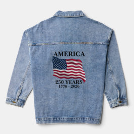 Chaqueta Vaquera Bandera de América 250 Años