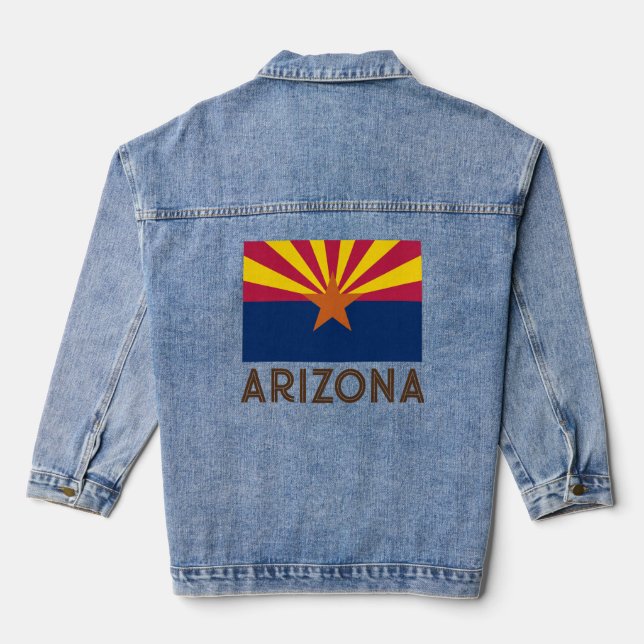 Chaqueta Vaquera Bandera de Arizona (Reverso )
