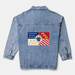 Chaqueta Vaquera Bandera de Detroit, Michigan