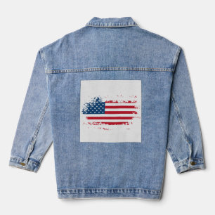 Chaqueta Vaquera bandera de Estados Unidos