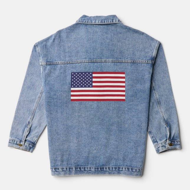Chaqueta Vaquera Bandera de Estados Unidos, bandera de Estados Unid (Reverso )