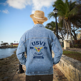 Chaqueta Vaquera Bandera de las Islas Vírgenes de los Estados Unido