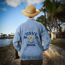 Chaqueta Vaquera Bandera de las Islas Vírgenes de los Estados Unido