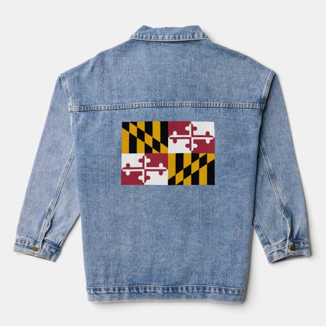 Chaqueta Vaquera Bandera de Maryland (Reverso )