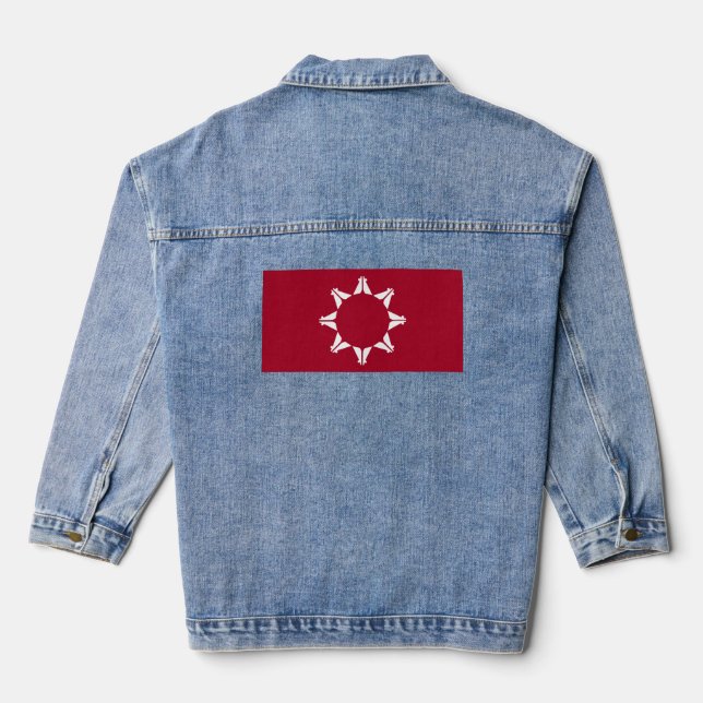 Chaqueta Vaquera Bandera de Oglala Lakota Sioux (Reverso )