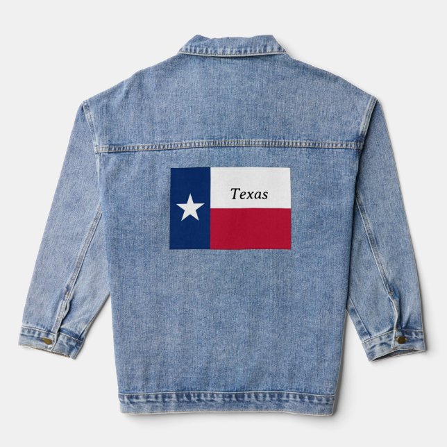 Chaqueta Vaquera Bandera de Texas Denim Jacket (Reverso )