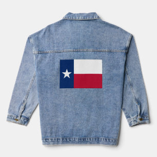Chaqueta Vaquera Bandera de Texas Denim Jacket
