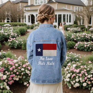 Chaqueta Vaquera Bandera de Texas   Estado de la estrella solitaria