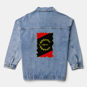 Chaqueta Vaquera Bandera del Patrimonio Negro Estadounidense Heri A