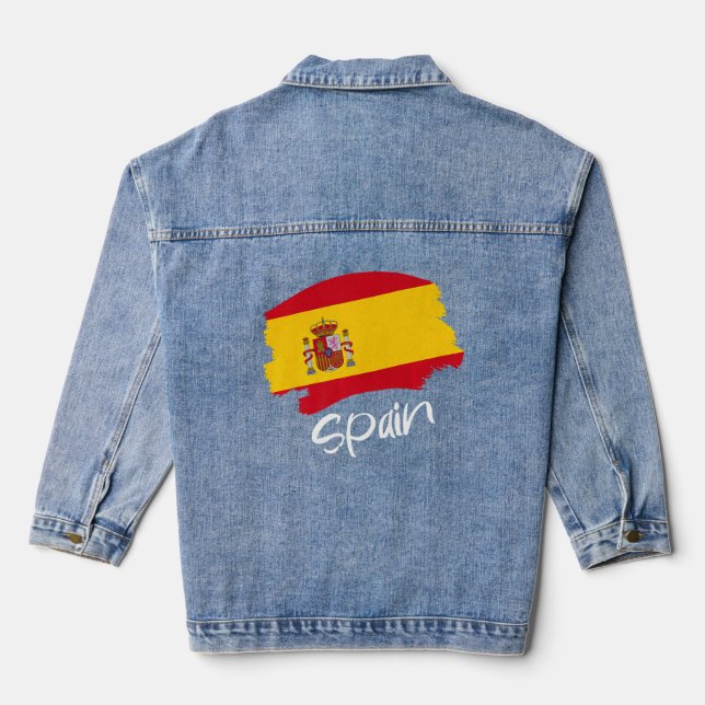 Chaqueta Vaquera Bandera española (Reverso )