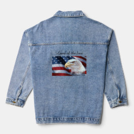 Chaqueta Vaquera Bandera estadounidense Denim Jacket