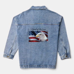 Chaqueta Vaquera Bandera estadounidense Denim Jacket