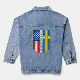 Chaqueta Vaquera Bandera estadounidense y marca sueca mejor familia