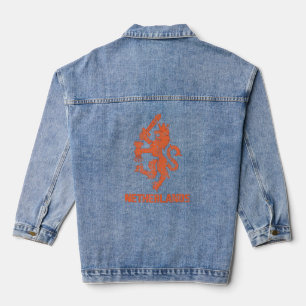 Chaqueta Vaquera Bandera Holandesa León Nederland International