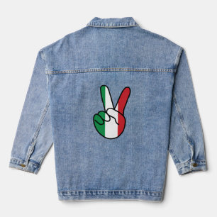 Chaqueta Vaquera Bandera italiana V Rótulo