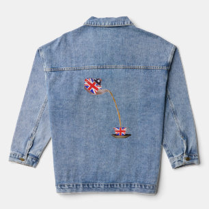 Chaqueta Vaquera Bandera Union Jack del Reino Unido de Tetera y