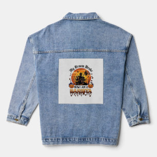 Chaqueta Vaquera Barista de Escoba Rota Bruja de Halloween Café Cal