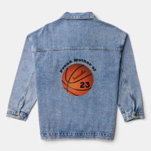 Chaqueta Vaquera Básquetbol Jugador Número de escuela