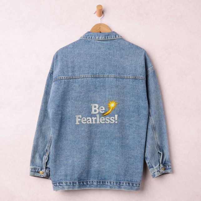 Chaqueta Vaquera Be Fearless Inspirational Women’s Denim Jacket  (Hangar)