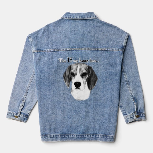 Chaqueta Vaquera Beagle Happy Face Denim Jacket (Reverso )