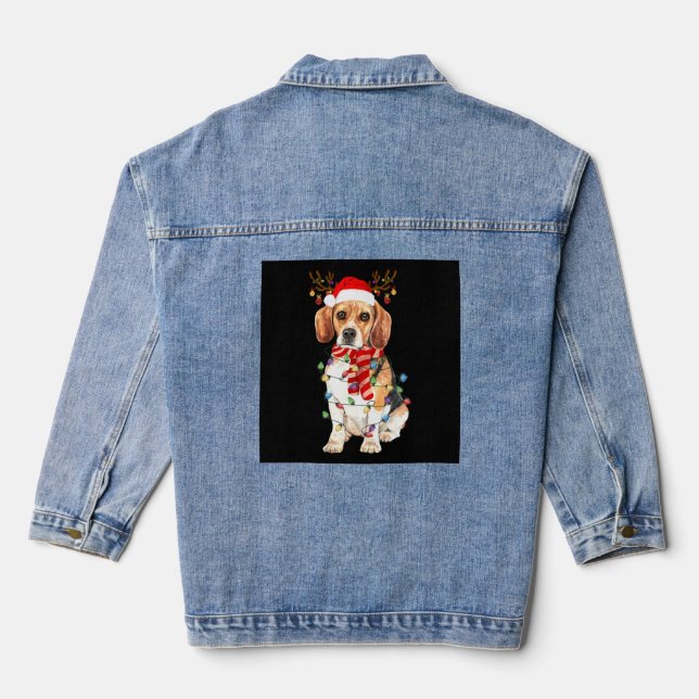 Chaqueta Vaquera Beagle Navidades Tee Reindeer Navidades Luces (Reverso )