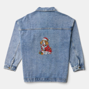 Chaqueta Vaquera Beagle Xmas iluminando a Navidades de perro de San
