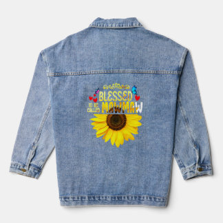 Chaqueta Vaquera Bendecidas Por Ser Llamadas Mawmaw Mujeres Sunflow