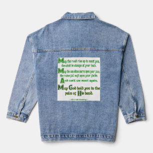 Chaqueta Vaquera Bendición irlandesa Que el camino se eleve para en