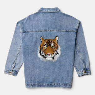 Chaqueta Vaquera BENGAL TIGER ART Denim jean Jacket
