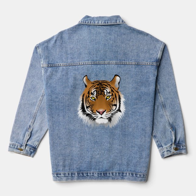 Chaqueta Vaquera BENGAL TIGER ART Denim jean Jacket