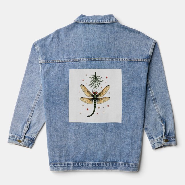 Chaqueta Vaquera Besito de muérdago libélula (Reverso )