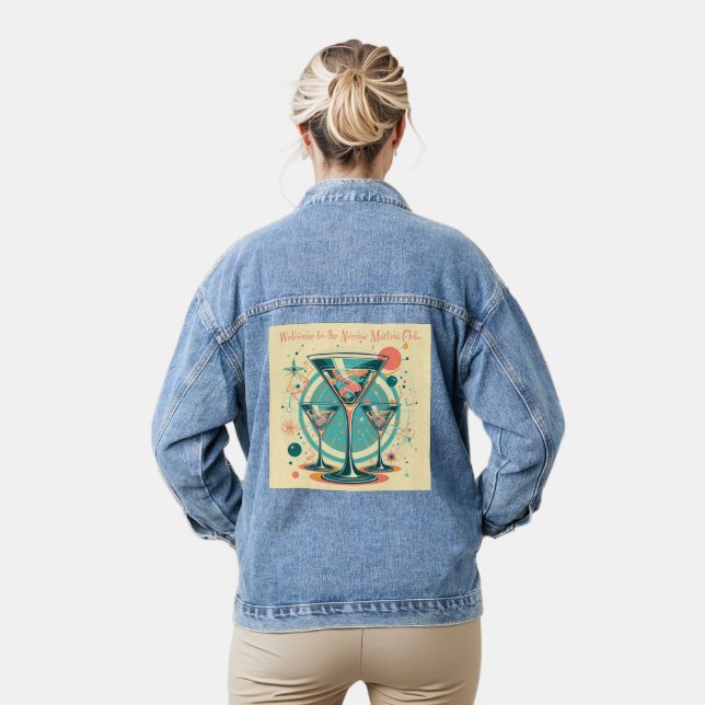 Chaqueta Vaquera Bienvenidos A La Triple Obra Atómica Martini Club (Modelo)