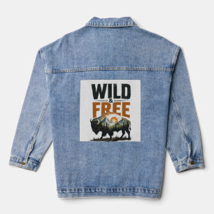 Chaqueta Vaquera Bisonte Salvaje y Libre Montaña Wilderness Outdoor
