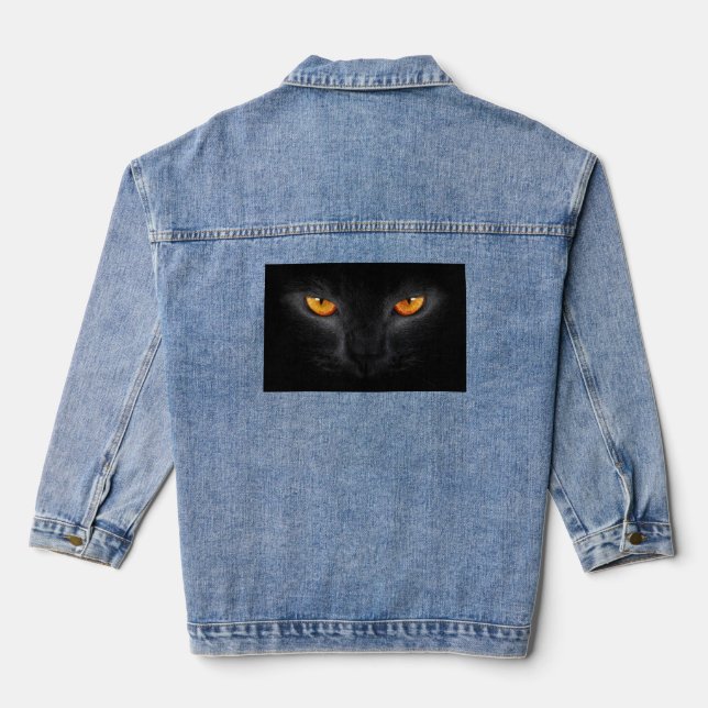Chaqueta Vaquera Black Cat Eyes (Reverso )