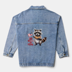 Chaqueta Vaquera Blanco Rojo Y Racón Ferroviario Y Libre