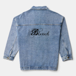 Chaqueta Vaquera Blessed Denim Jacket (Negro)