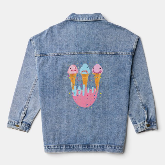 Chaqueta Vaquera Blobfish Ice Cream Ugly Blob Fish (Reverso )