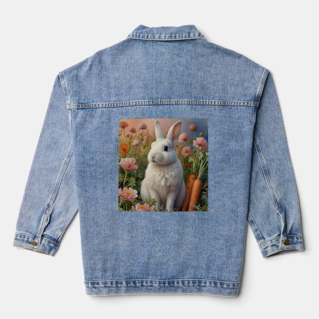 Chaqueta Vaquera Blossom Bunny & Carrot Patch Jean Jacket (Reverso )